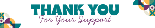 Green and Yellow Geometric Thank&nbsp;You Banner (691 x 125 px)